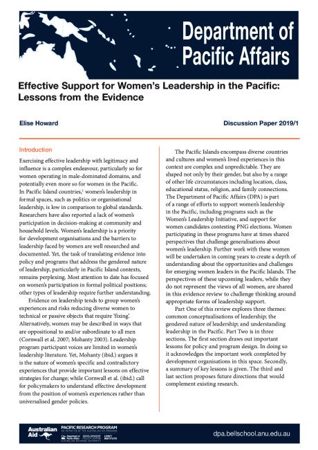 Effective Support for Women's Leadership in the Pacific, Lessons from the Evidence.pdf