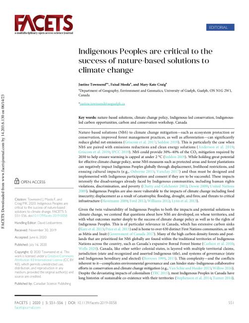 Indigenous Peoples are critical to the success of nature-based solutions to climate change.pdf